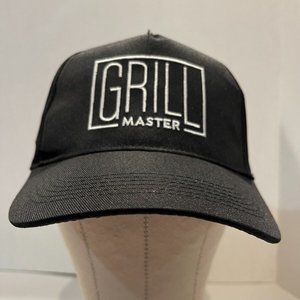"Grill Master" Black Dad Hat Adjustable Strap Clean Adult Gertex Like New